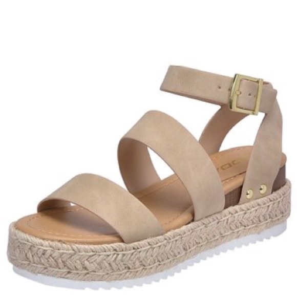 Bryce Taupe Espadrille Ankle Strap Flatform Sandal - Picture 7 of 9